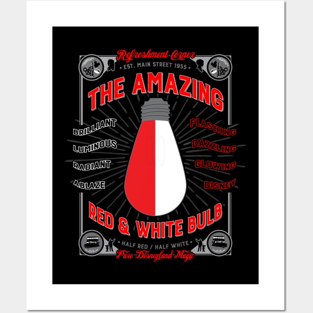 The Red & White Bulb Wall Art by You Killed Me First